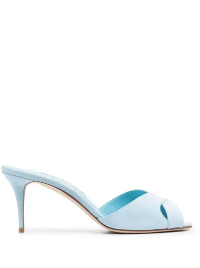 마놀로 블라닉 뭄비무 스웨이드 뮬