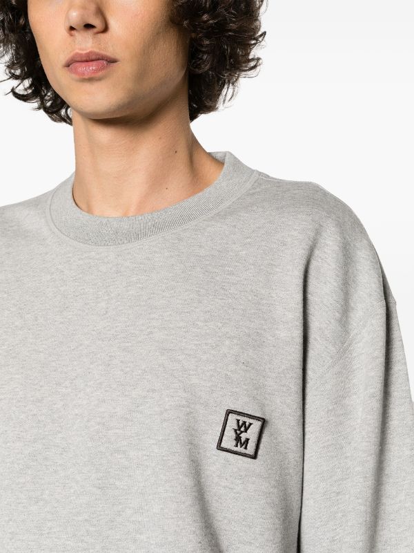 우영미 로고 프린트 멘투맨 티셔츠