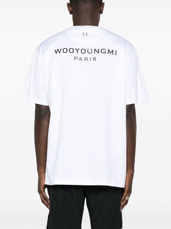 우영미 로고 프린트 티셔츠