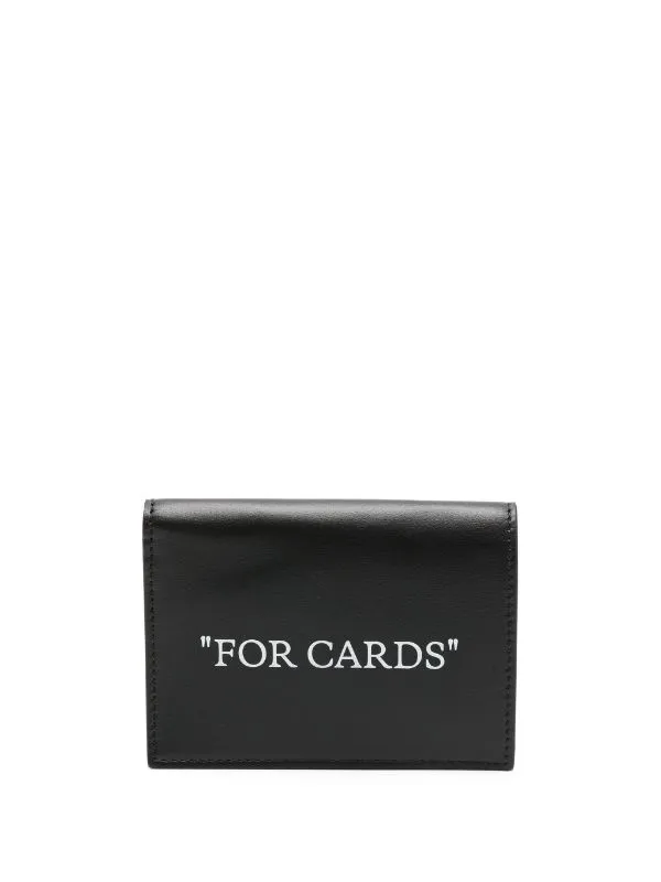 오프화이트 포 카드 2단 반지갑