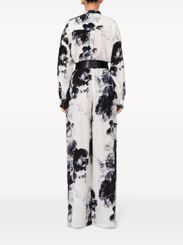 알렉산더맥퀸 키아로스쿠로 플로럴 프린트 파자마 하의