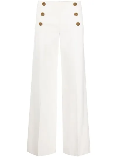 레드 발렌티노 엠보스드 버튼 팔라초 팬츠