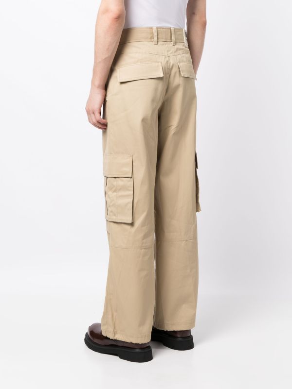 우영미 로고 장식 와이드 팬츠