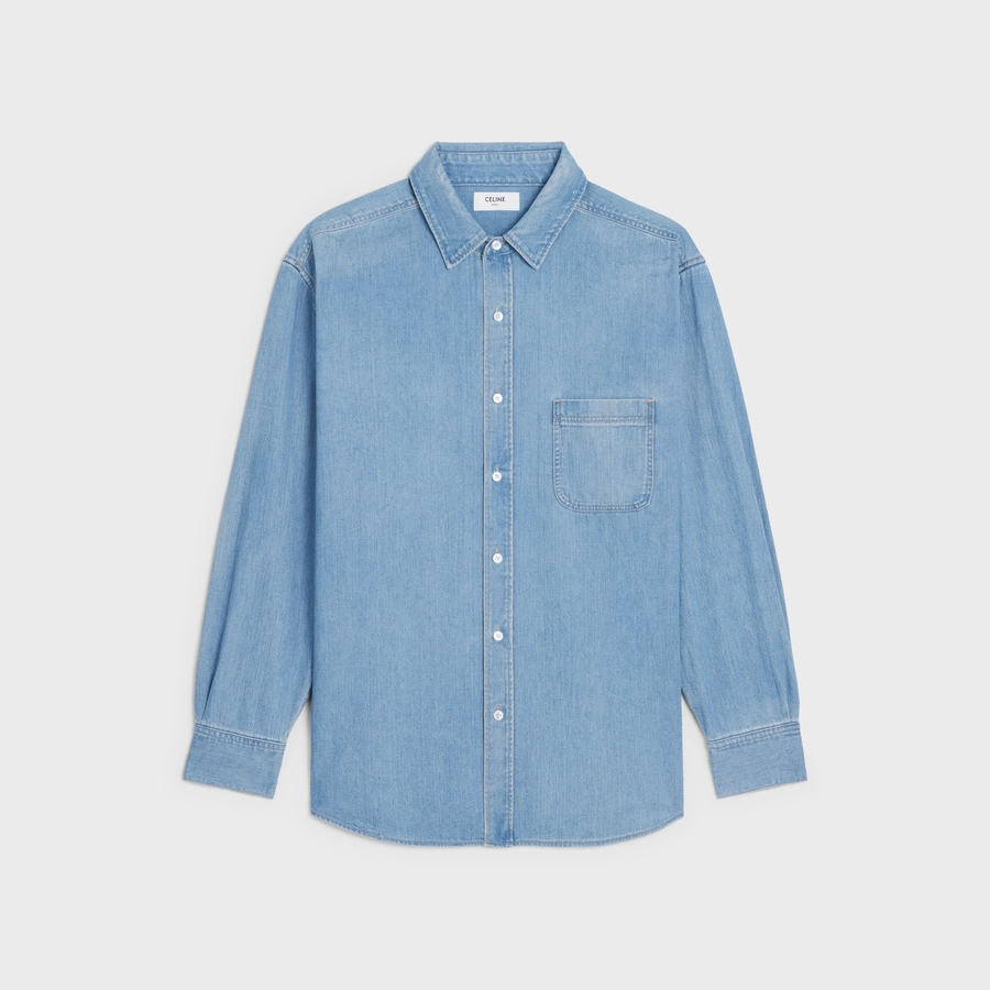 셀린느 빈티지 스톤 데님 셔츠