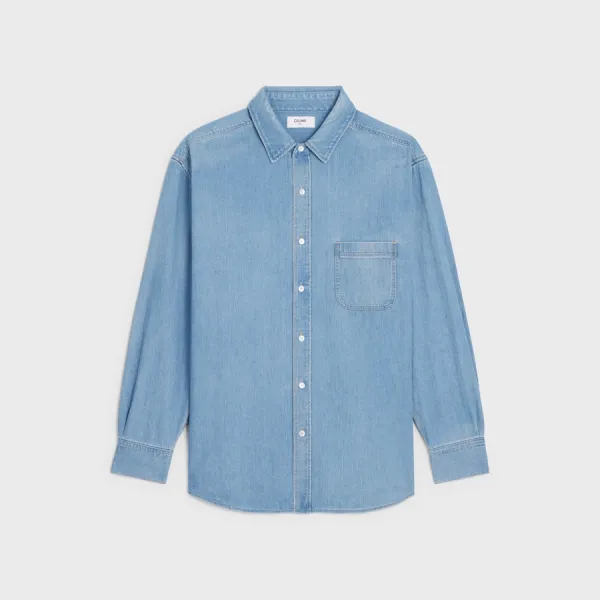 셀린느 빈티지 스톤 데님 셔츠