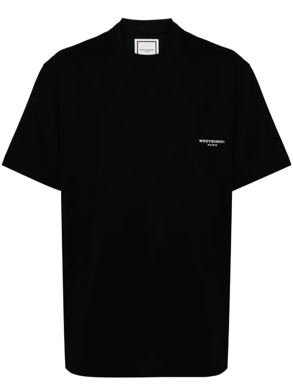 우영미 로고 프린트 티셔츠