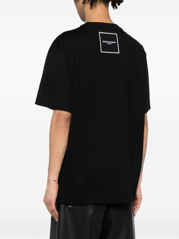 우영미 로고 프린트 티셔츠