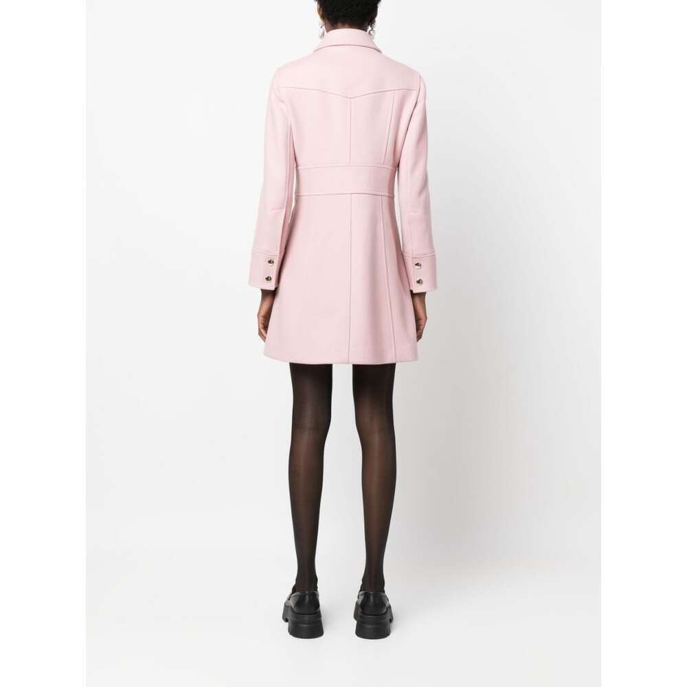 레드 발렌티노 벨티드 라이트 핑크 미디 코트