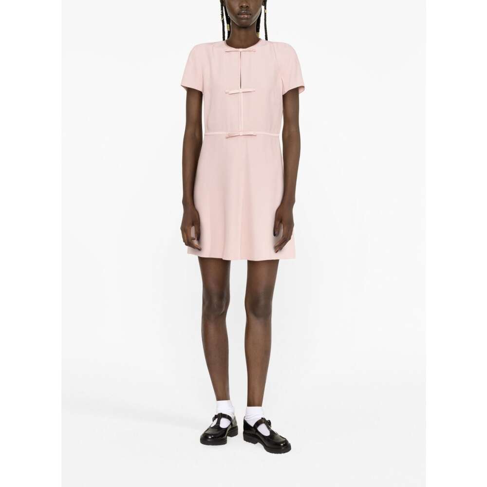 레드 발렌티노 플리치 미니 원피스