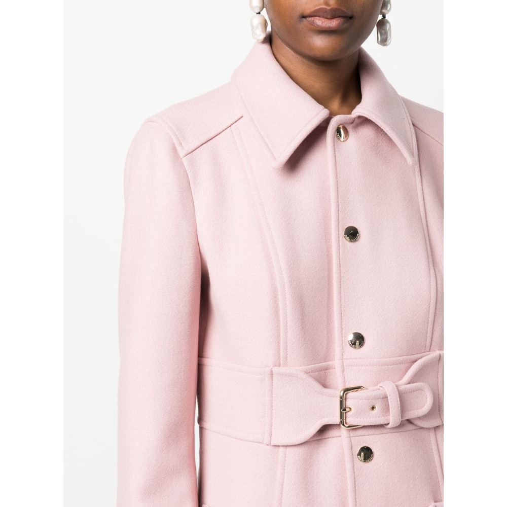 레드 발렌티노 벨티드 라이트 핑크 미디 코트