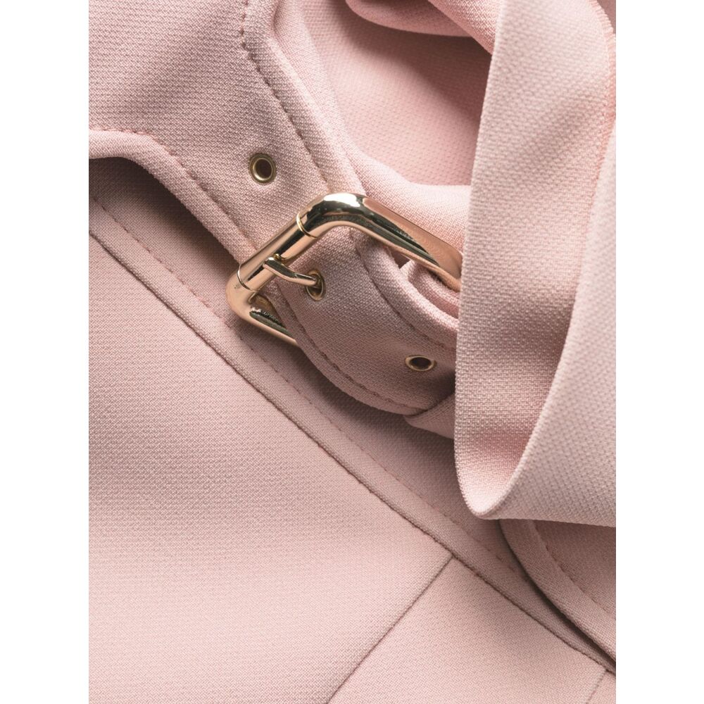 레드 발렌티노 벨티드 A라인 미니 원피스