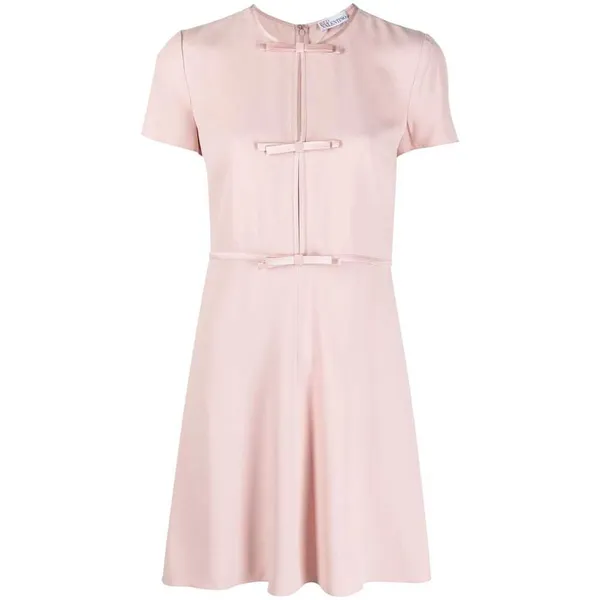 레드 발렌티노 플리치 미니 원피스