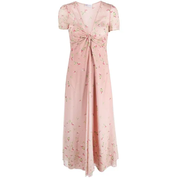 레드 발렌티노 디테일 원피스