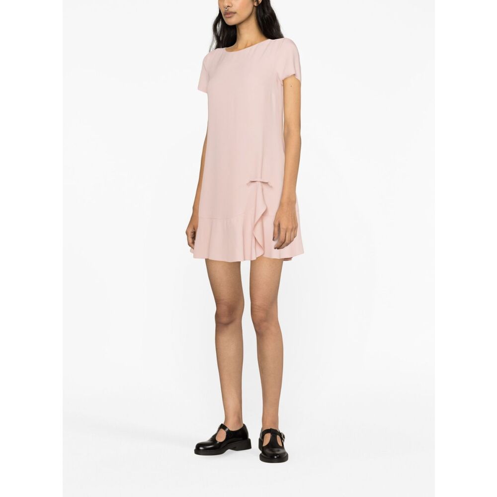 레드 발렌티노 보우 디테일 원피스