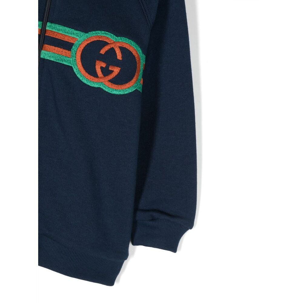 구찌 로고 집 후드티