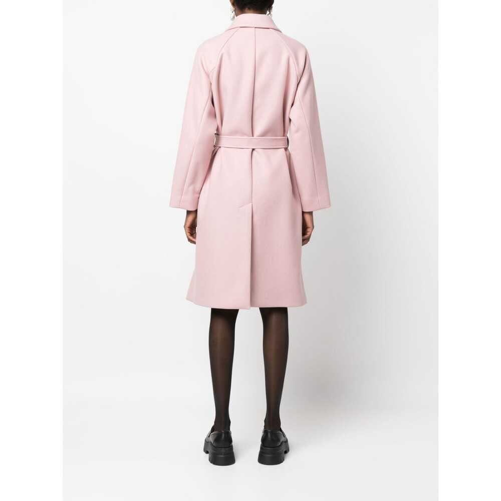 레드 발렌티노 벨티드 미디 코트