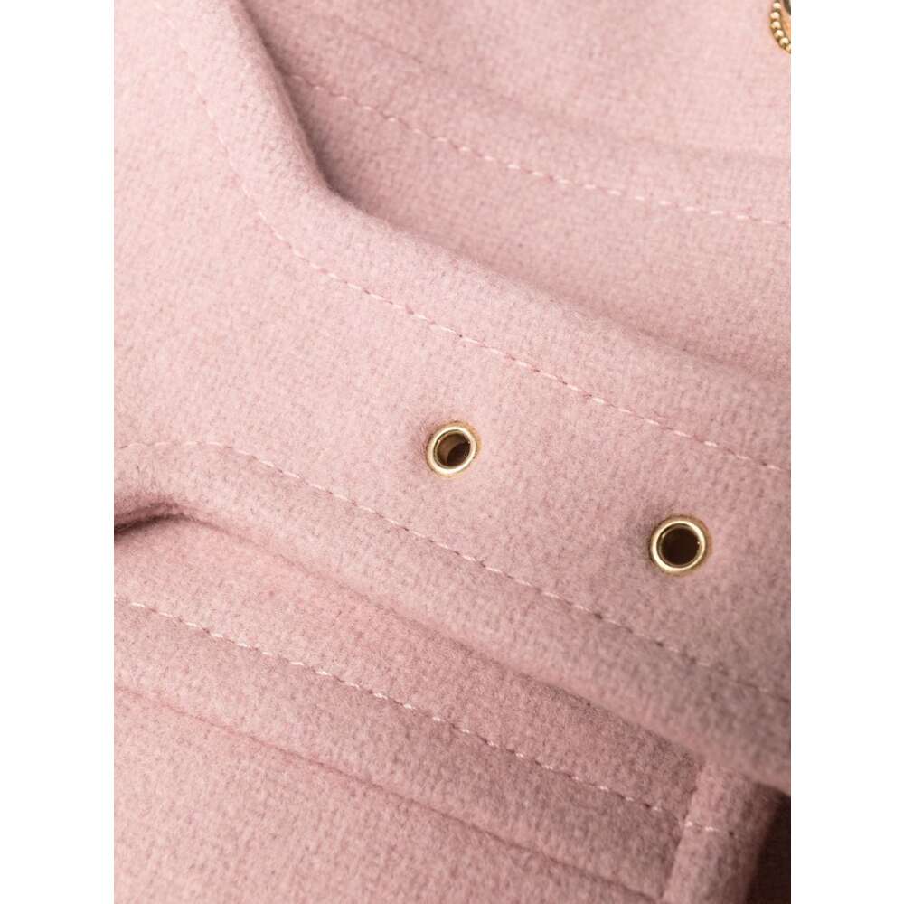 레드 발렌티노 벨티드 라이트 핑크 미디 코트